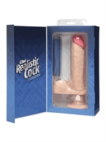 3. Sex Shop, A Vibrating Realistic CocK - 8 inches Beige | DAMAGED BOX\FINAL SALE