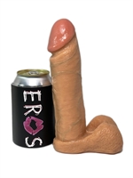 4. Sex Shop, A Vibrating Realistic CocK - 8 inches Beige | DAMAGED BOX\FINAL SALE