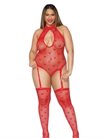 3. Sex Shop, Heart Teddy Bodystocking by DreamGirl