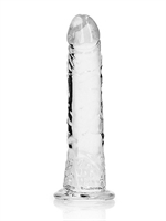 3. Sex Shop, 6 inch Crystal Clear Slim Dildo - Clear by SHOTS