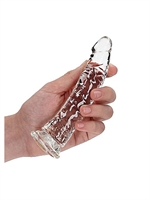 5. Sex Shop, 6 inch Crystal Clear Slim Dildo - Clear by SHOTS