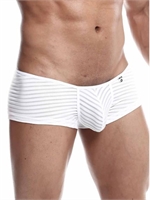 2. Sex Shop, Mob Boyshort in White by Male Basics