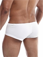 3. Sex Shop, Mob Boyshort in White by Male Basics