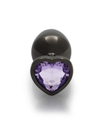 3. Sex Shop, Medium Heart Gem Aluminum Butt Plug by Ouch