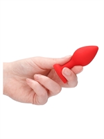 3. Sex Shop, Heart-shaped Red Silicone Butt Plug by Ouch