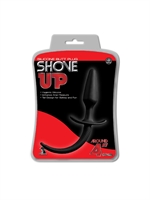 2. Sex Shop, Shove Up Black Butt Plug with Silicone Puppy Tail