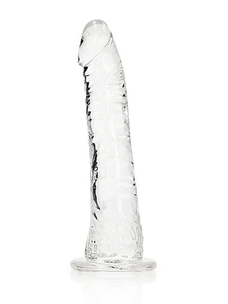 6 inch Crystal Clear Slim Dildo - Clear by SHOTS