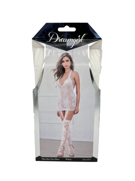 Faux lace-up pantyhose from DreamGirl