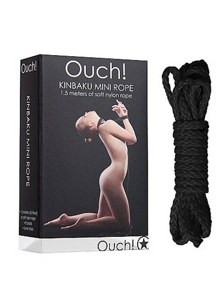 Mini Black Corde Kinbaku - 1.5 m de Ouch